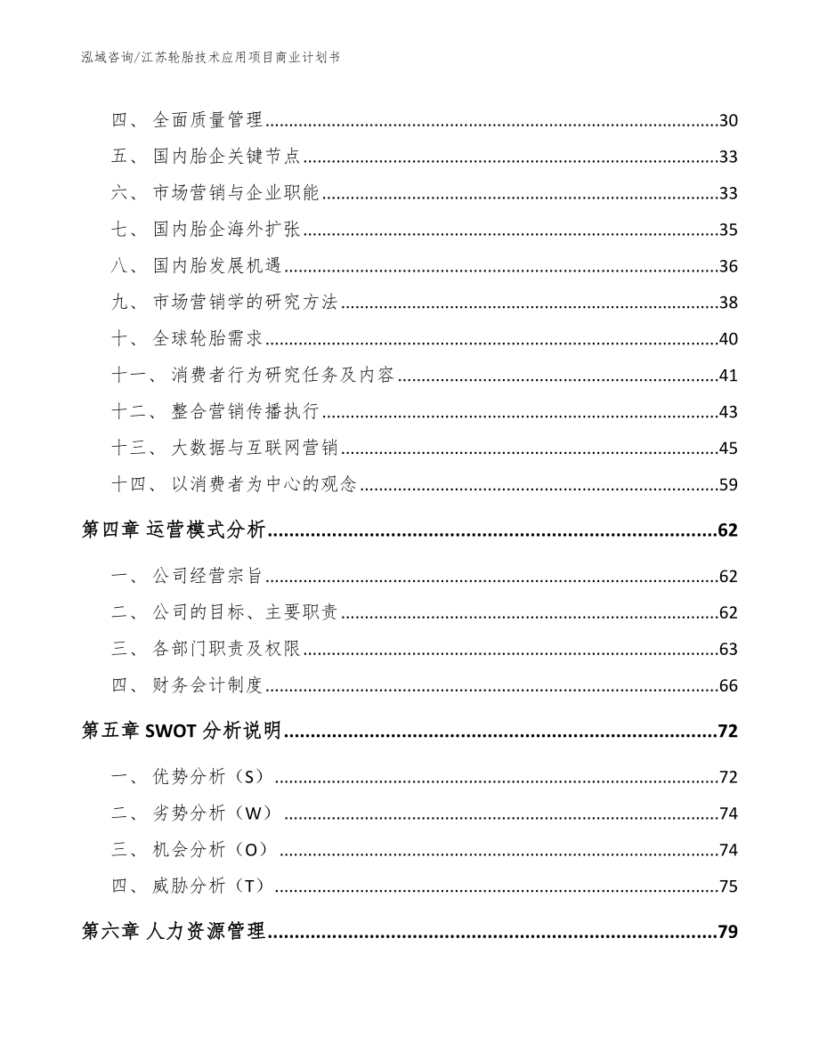 江苏轮胎技术应用项目商业计划书_参考范文_第2页