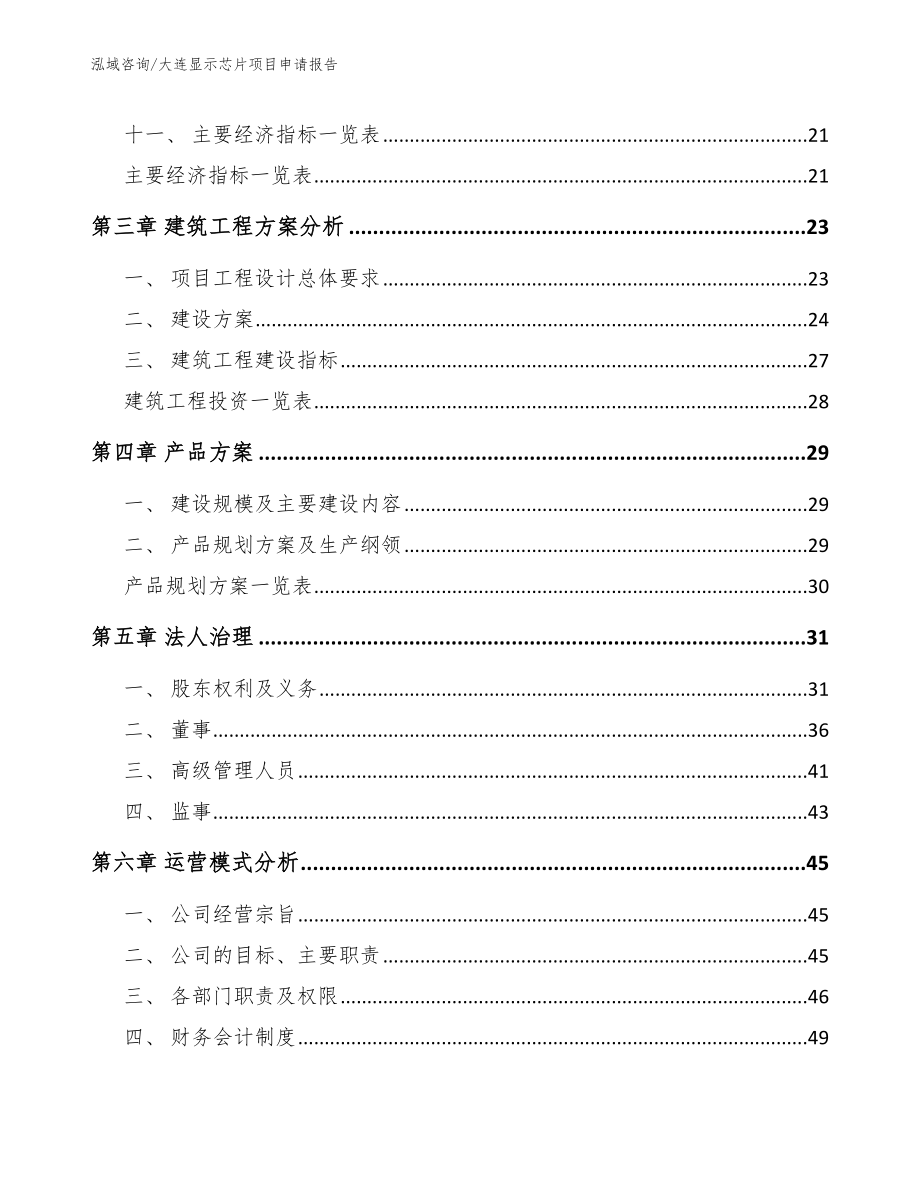 大连显示芯片项目申请报告_第2页