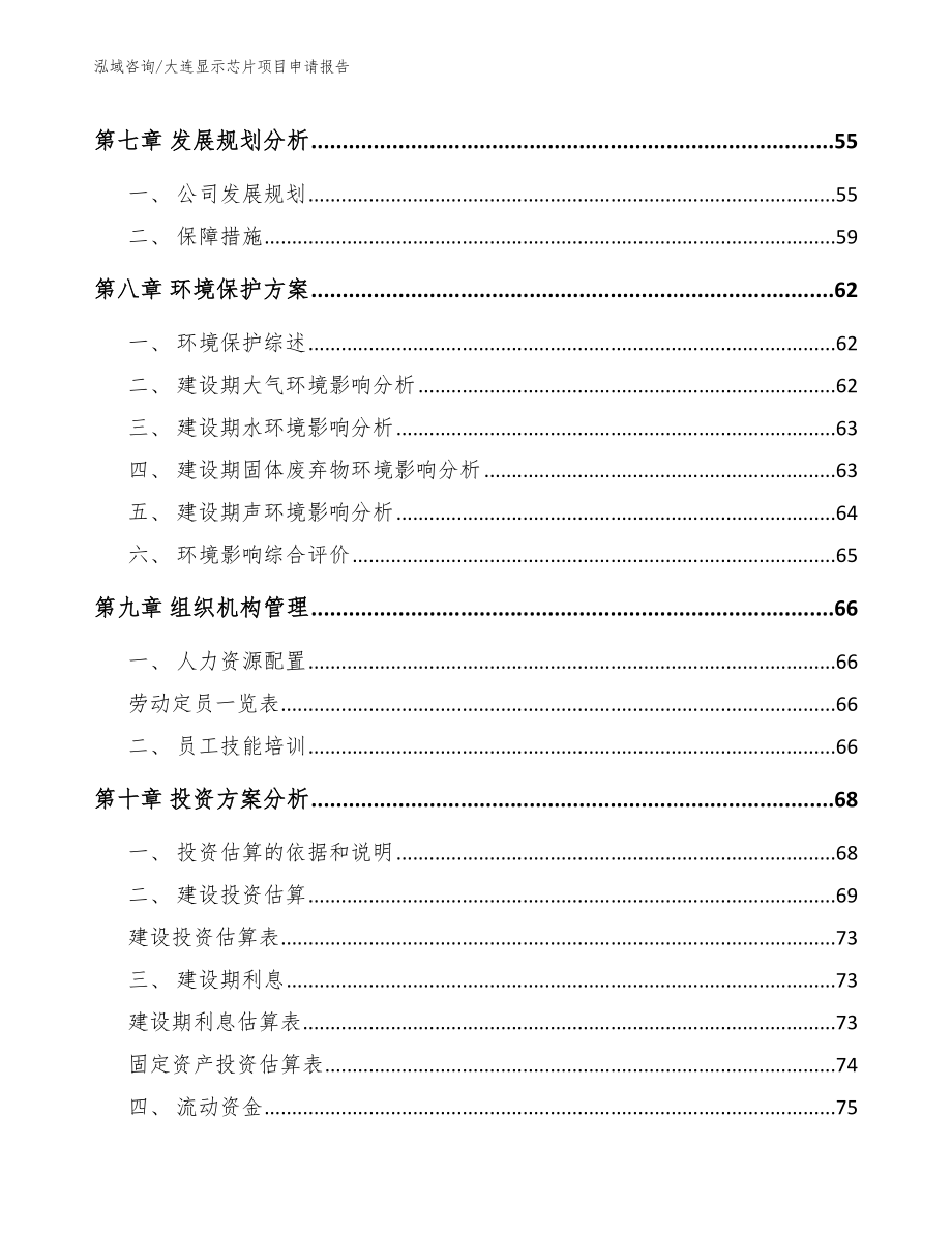 大连显示芯片项目申请报告_第3页