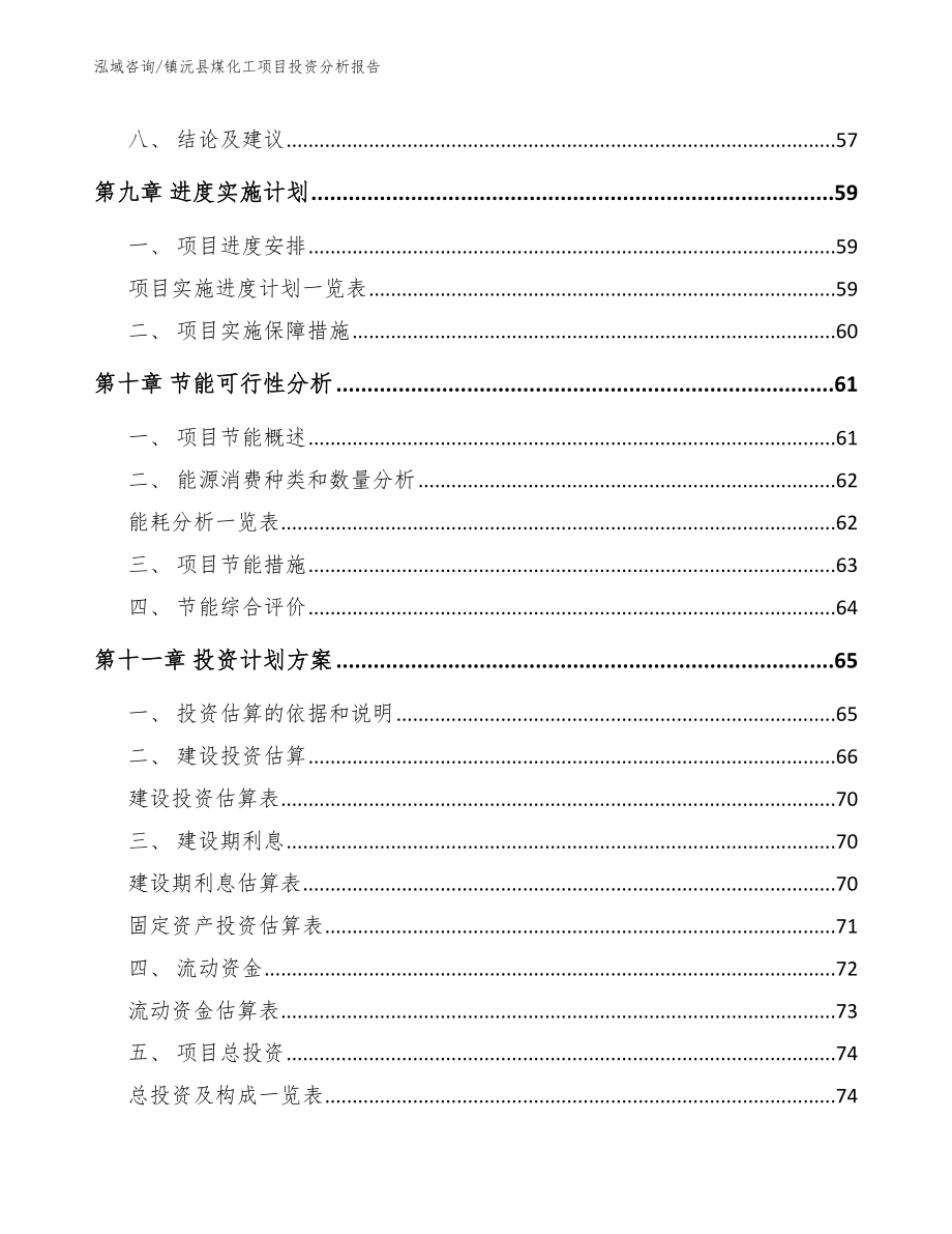 镇沅县煤化工项目投资分析报告_第4页