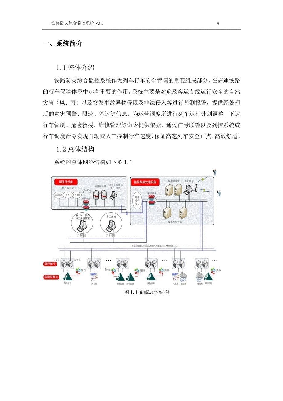 铁路防灾综合监控系统用户手册_第5页