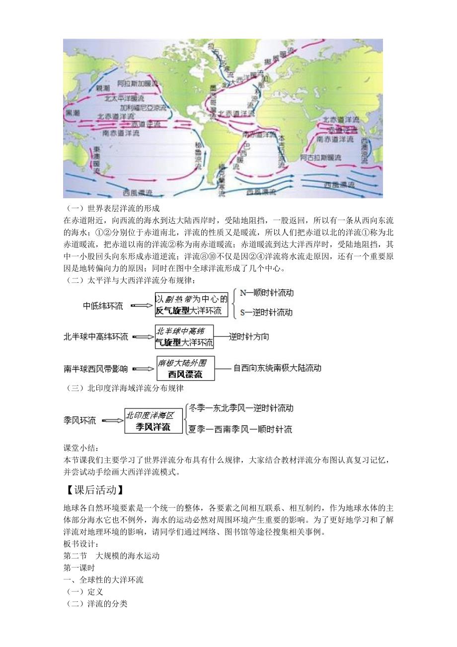 新教材 地理人教版一师一优课必修一教学设计：第三章 第二节 大规模的海水运动2 Word版含答案_第3页