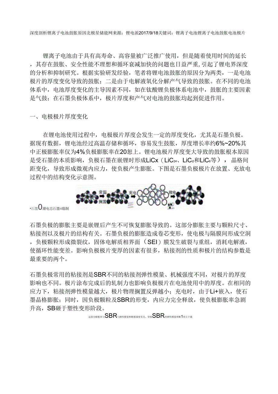 深度剖析锂离子电池鼓胀原因_第1页