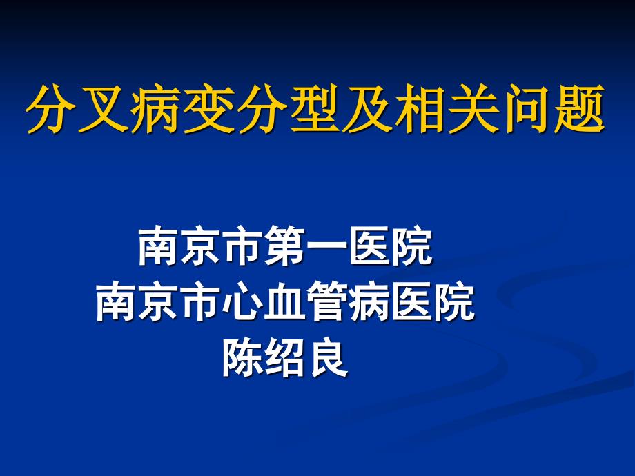 《分叉病变分型》PPT课件_第1页