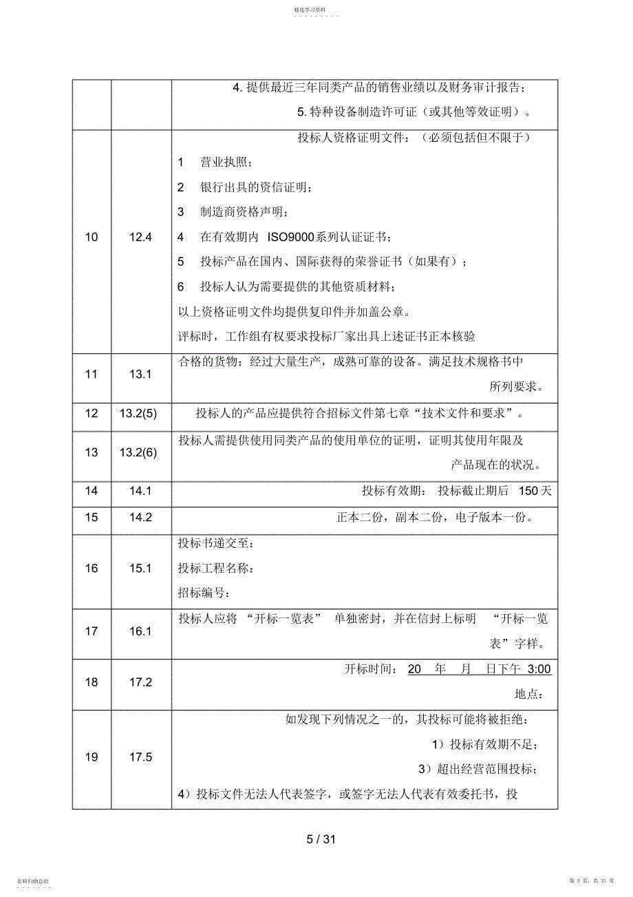 2022年设备招投标文件范本00_第5页