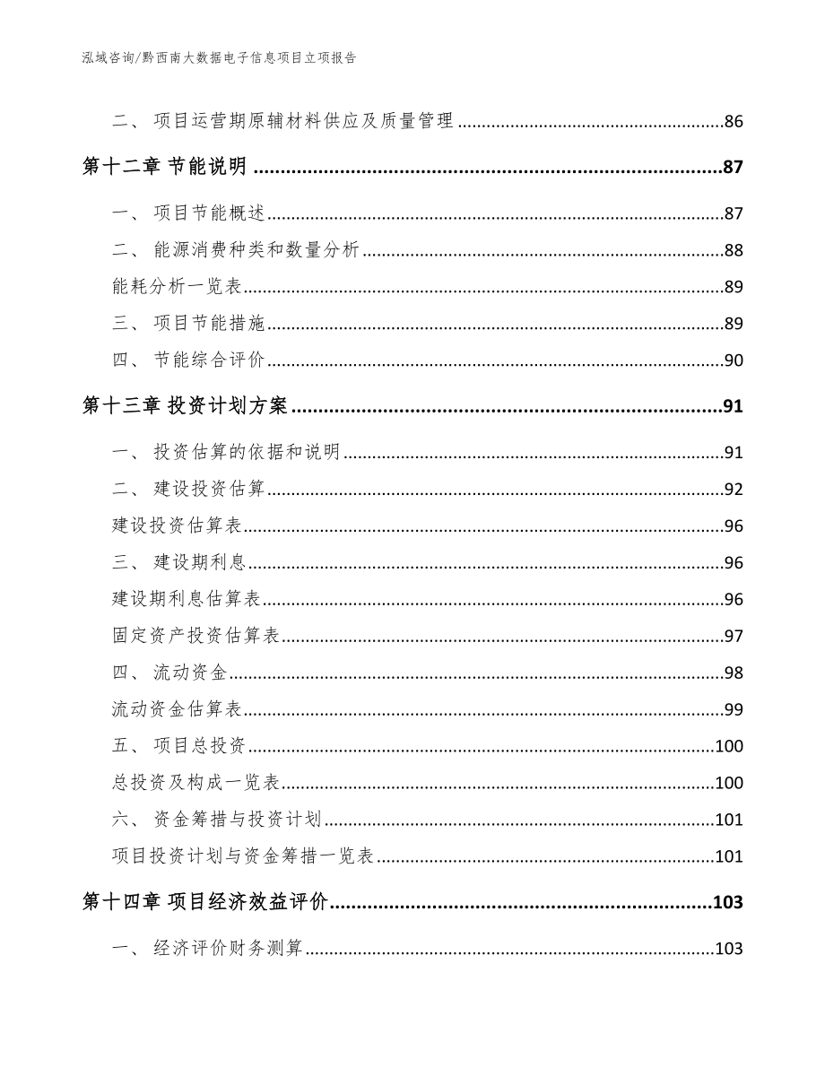 黔西南大数据电子信息项目立项报告模板参考_第4页