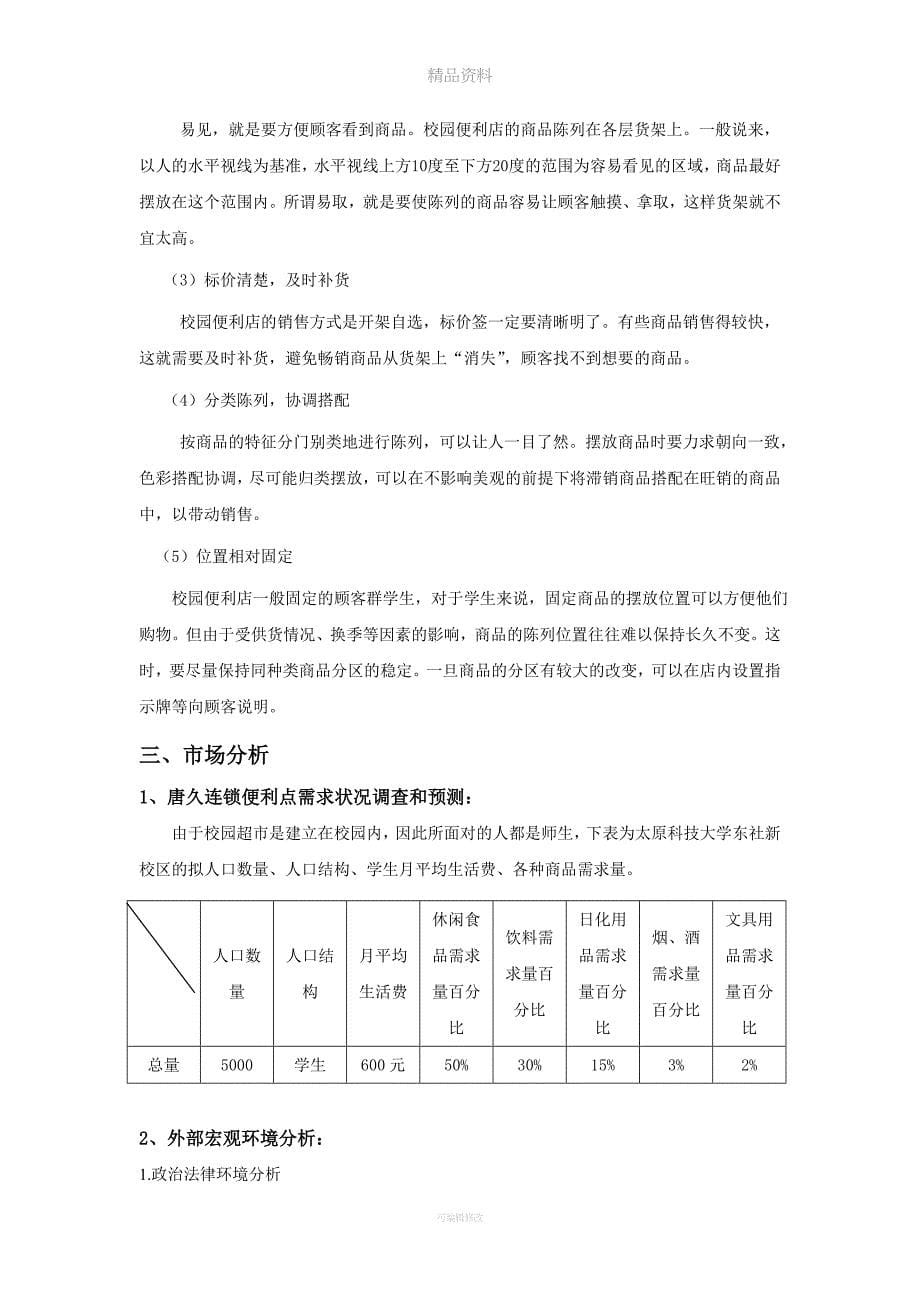 唐久便利可行性分析作业.doc_第5页