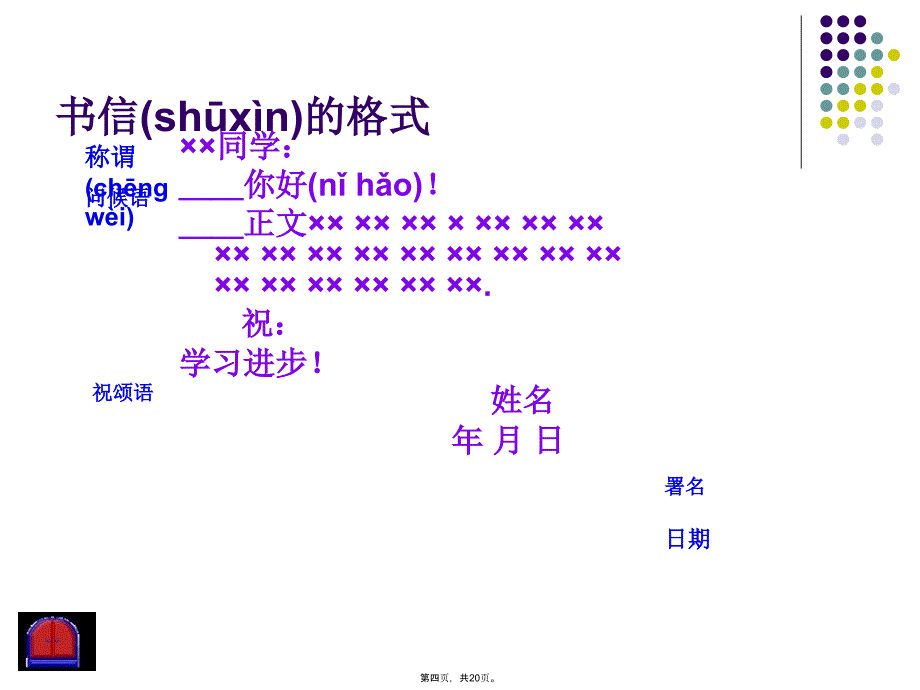 三年级写信作文指导课件教案资料_第4页