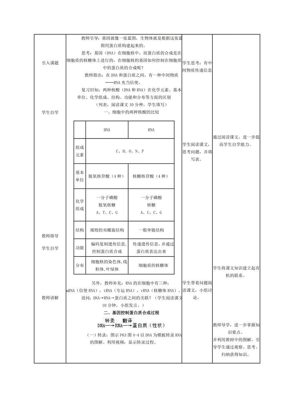 基因指导蛋白质的合成教学设计.doc_第2页