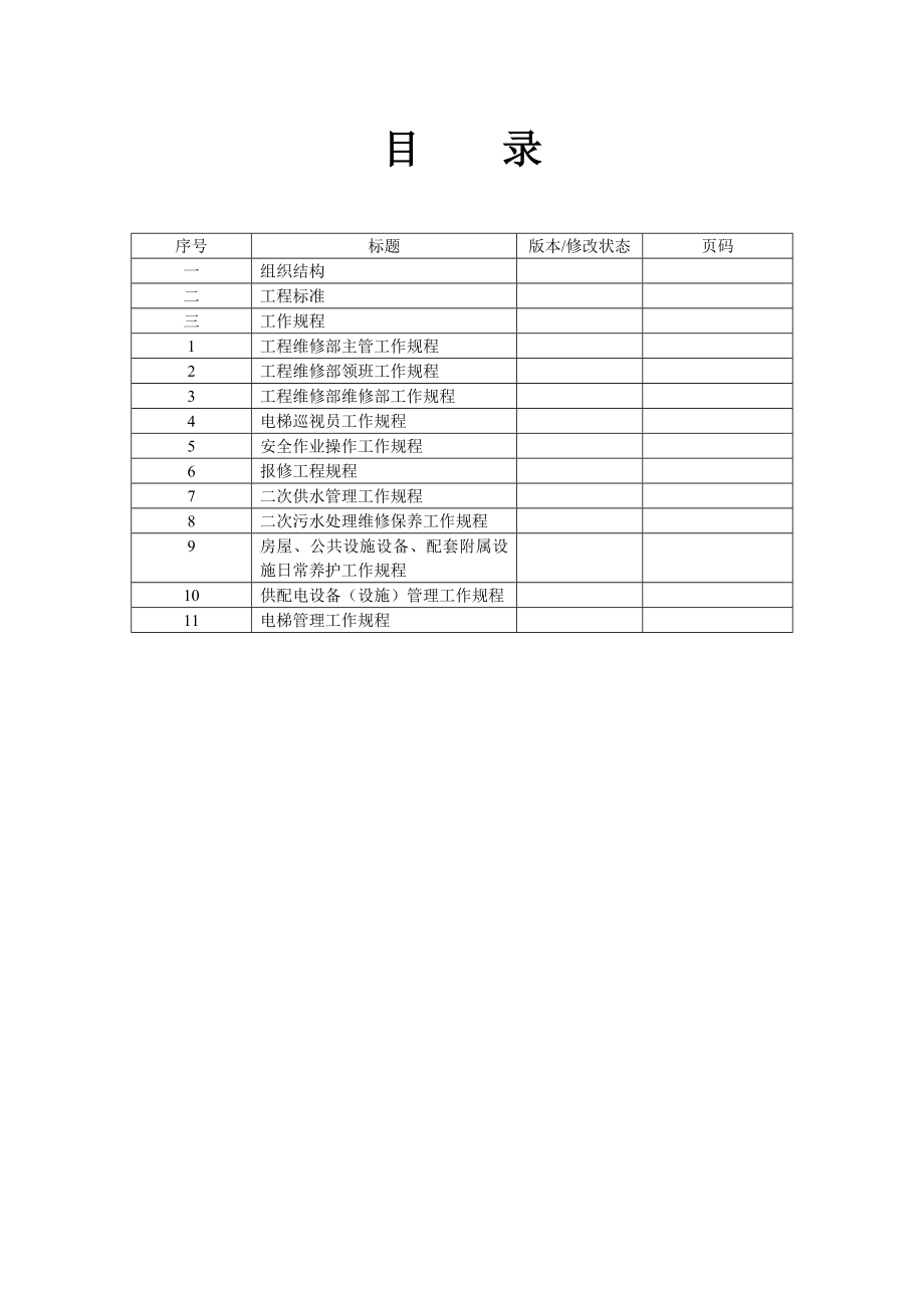 某某物业管理有限公司工程维修部工作手册_第2页