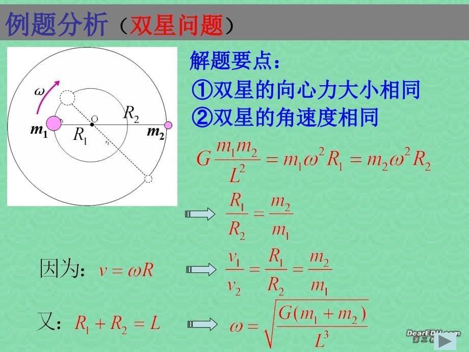 高一物理万有引力习题课课件_第5页