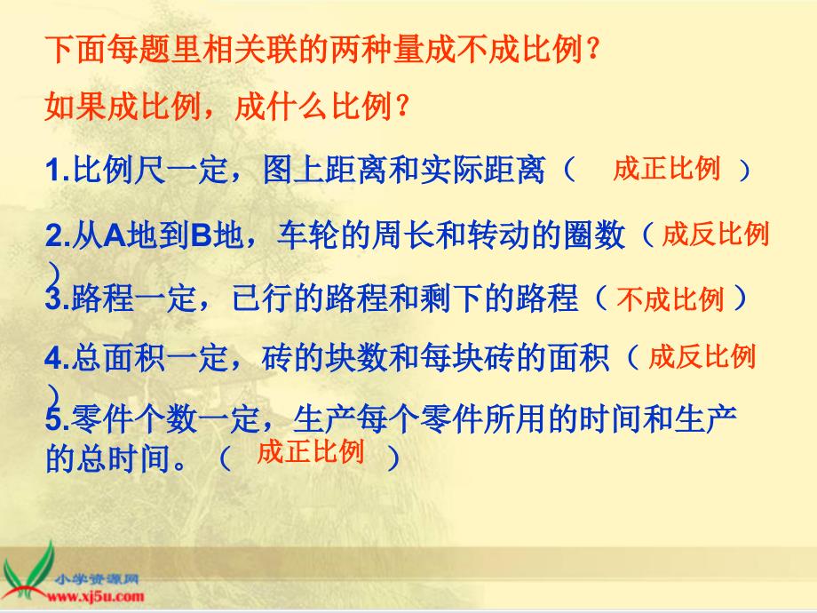 北京版数学六年级下册《正反比例应用题复习》课件.ppt_第3页