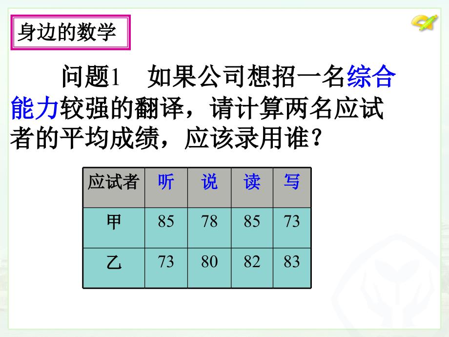 2011　平均数（1）_第3页