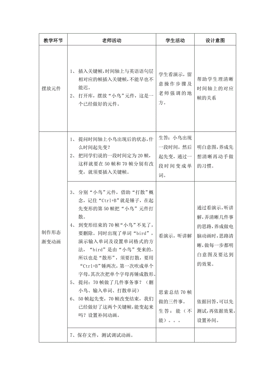 第6册第9课英语课上变魔术教学设计_第4页