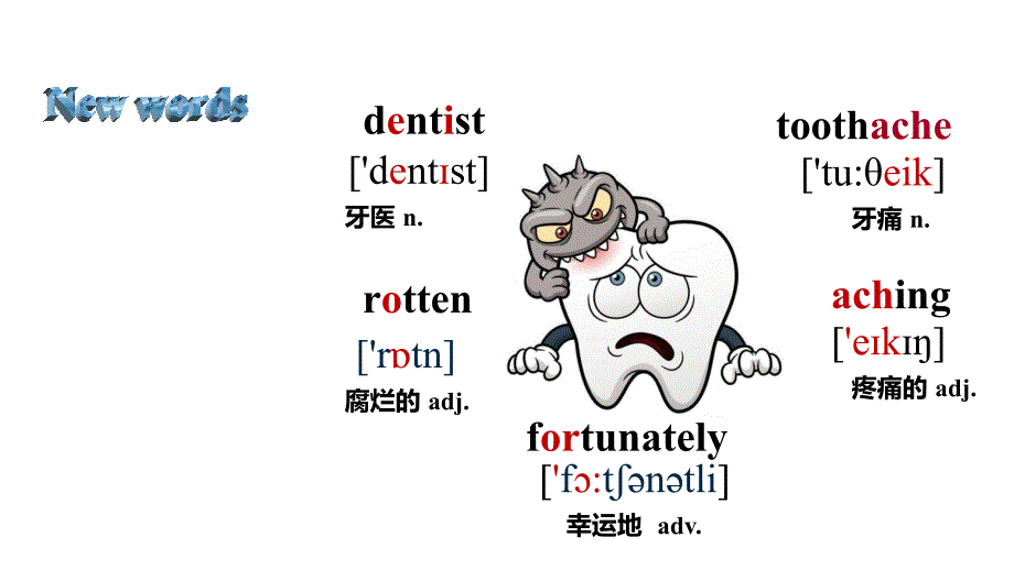 九年级英语上册 Unit 1 Stay Healthy Lesson 2 A visit to the Dentist （新版）冀教版_第3页