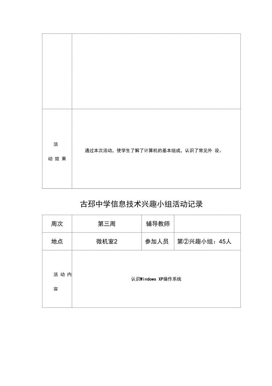 信息技术兴趣小组活动记录_第2页