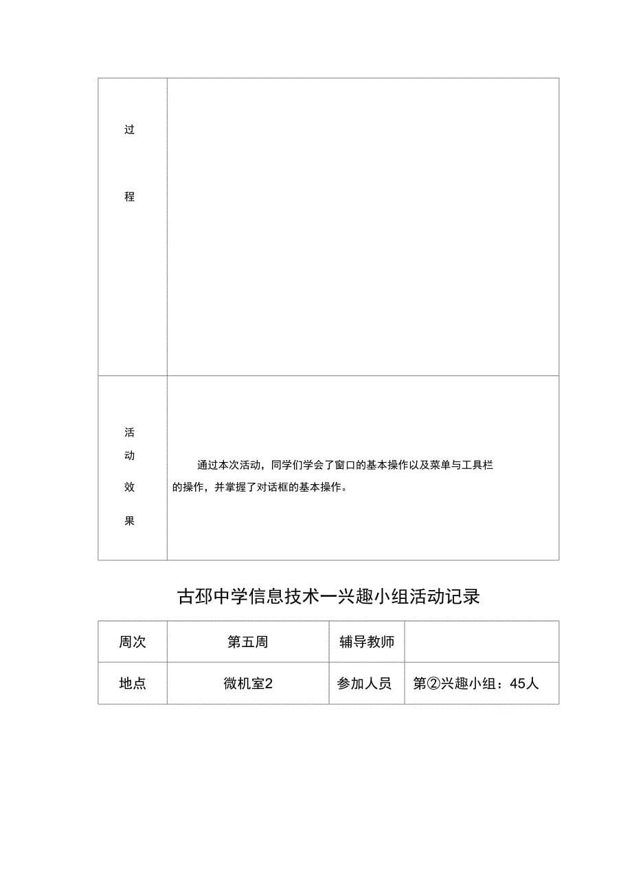 信息技术兴趣小组活动记录_第5页