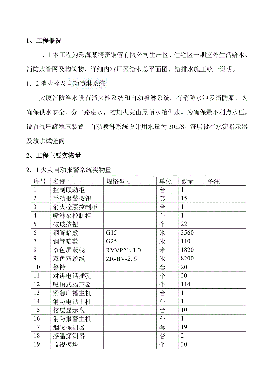 珠海某综合楼消防施工组织设计_第3页