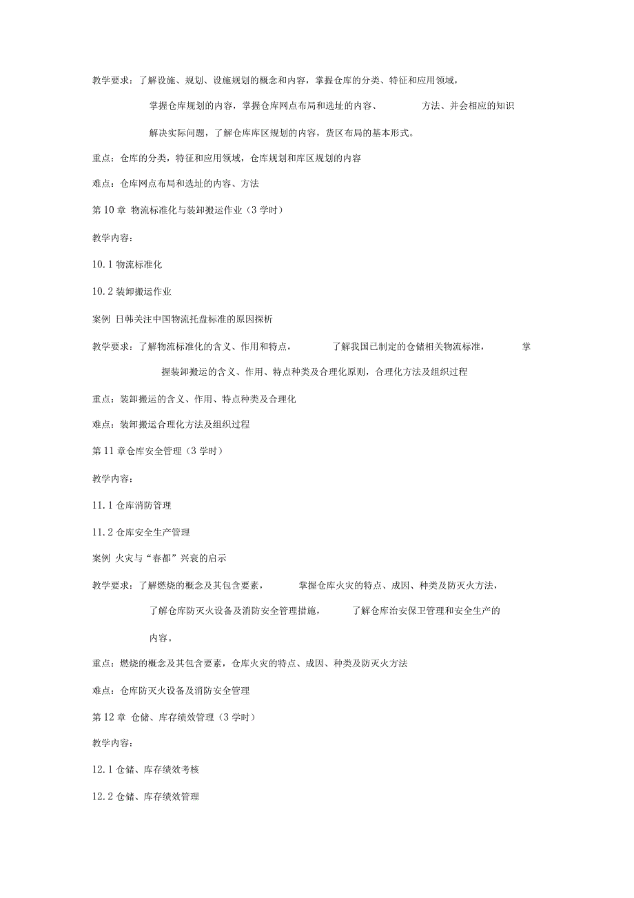 《仓储与库存管理系统》课程本科教学大纲设计_第5页