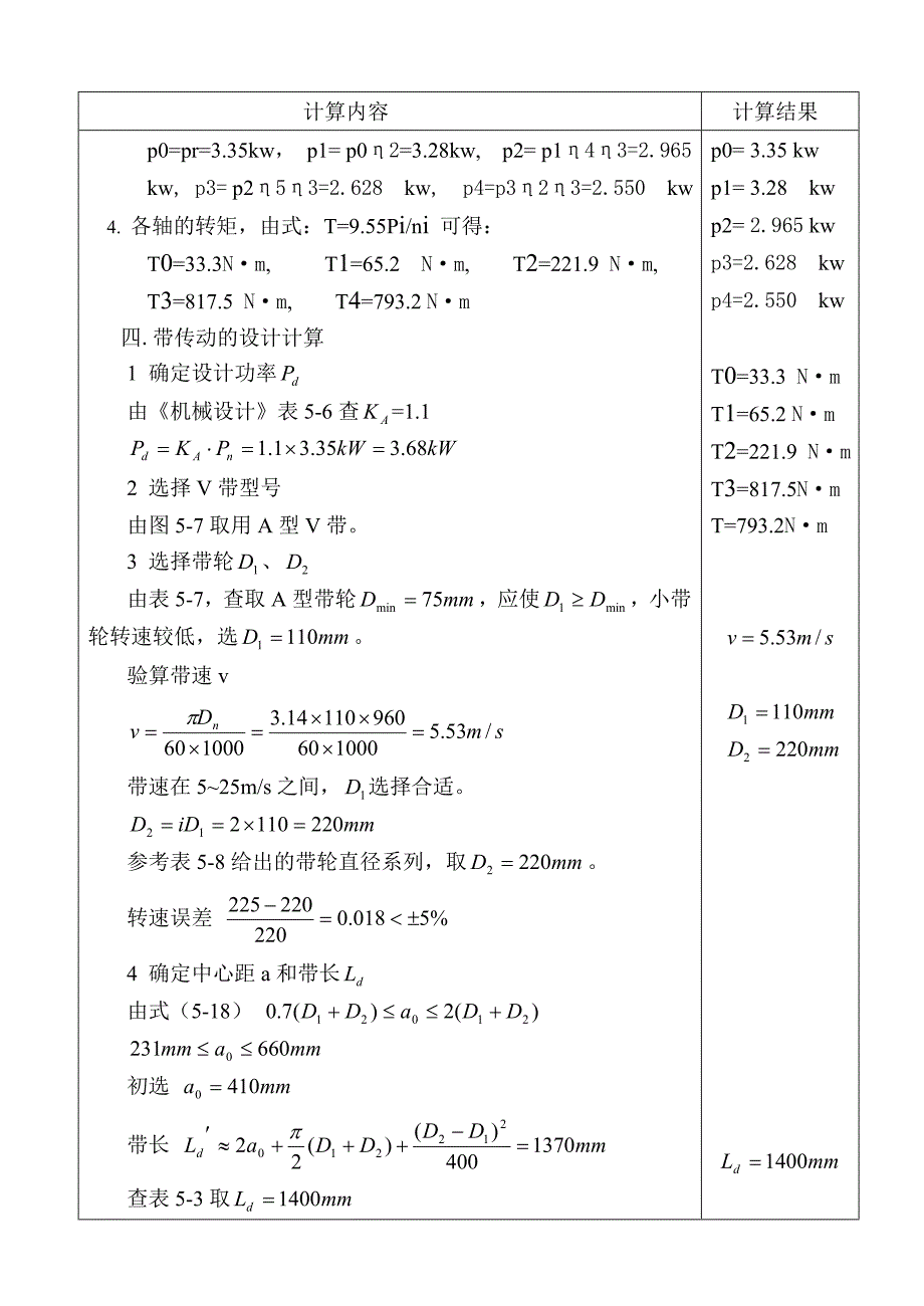 机械设计课程设计二级圆柱圆锥减速器计算说明书_第4页