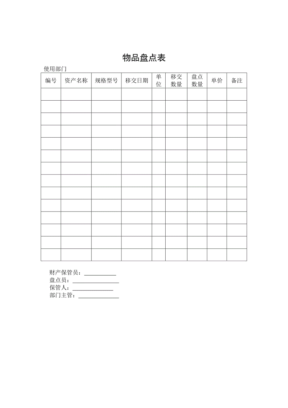 【大学课件】财务部表格大全_第1页