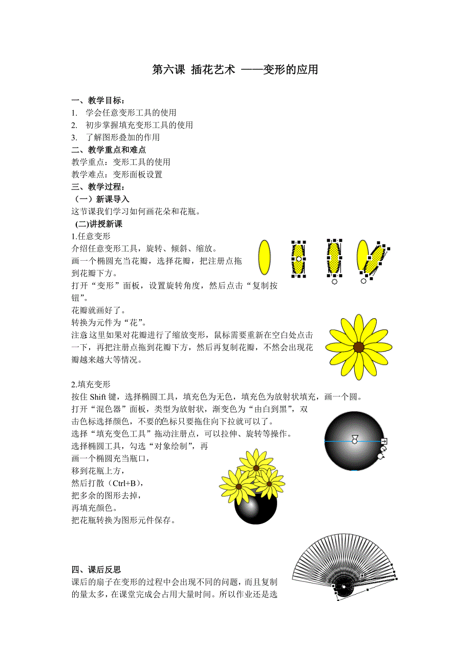 第六课——插花艺术——变形的应用_第1页