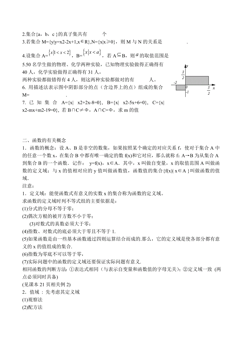 高一数学必一修1知识点梳理与总结_第3页