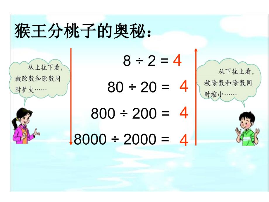 数学四年级上北师大版56商不变的规律课件13_第3页