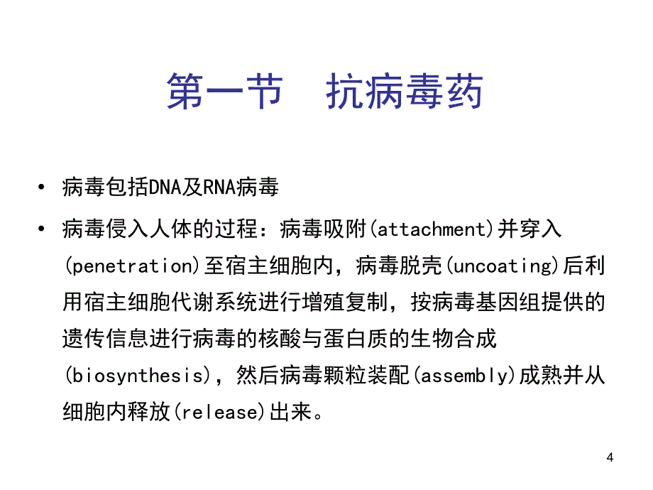 药理学抗病毒药和抗真菌药ppt课件.ppt_第4页