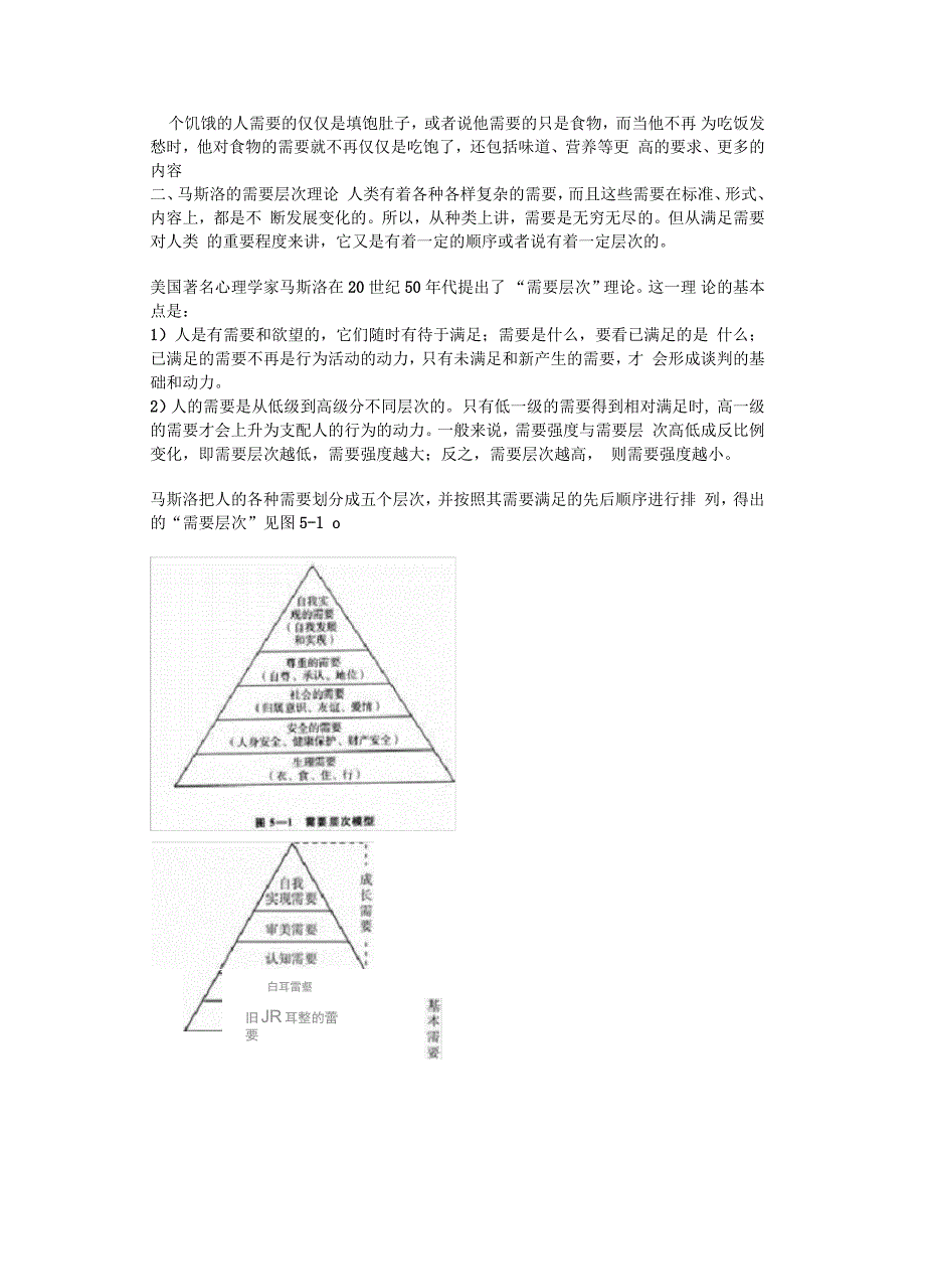 商务谈判心理研究(马斯洛需要层次理论)_第3页