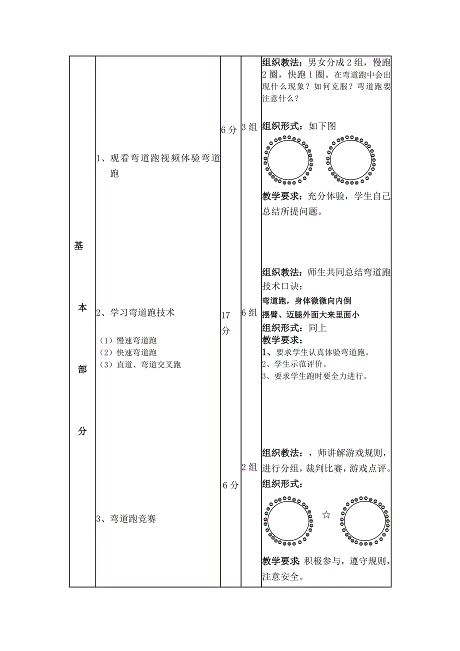 弯道跑优质课教案_第3页