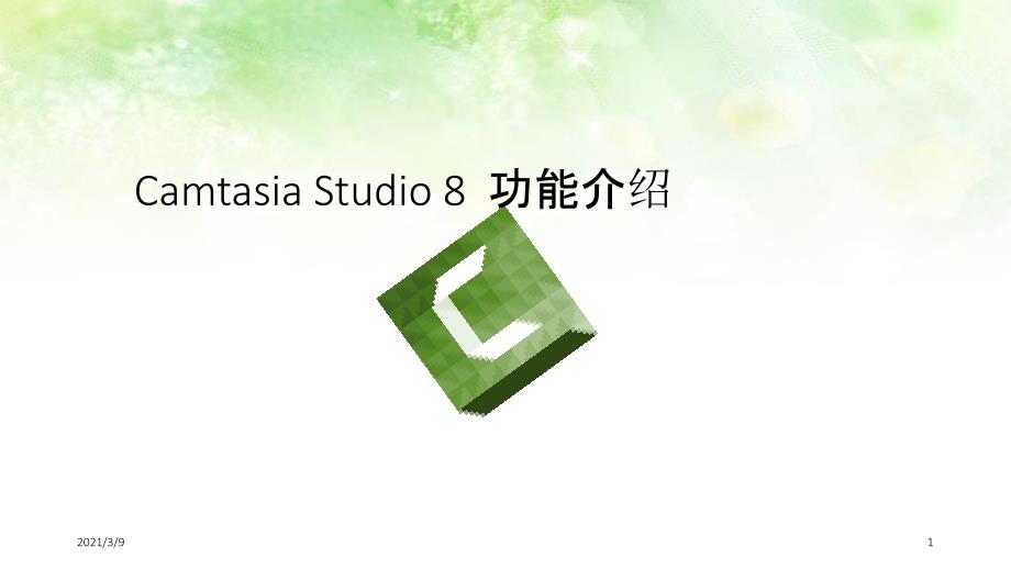 Camtasia功能介绍PPT课件_第1页