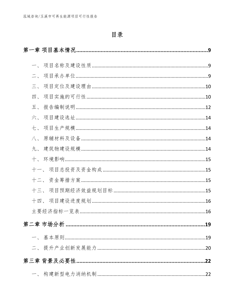 玉溪市可再生能源项目可行性报告范文_第2页