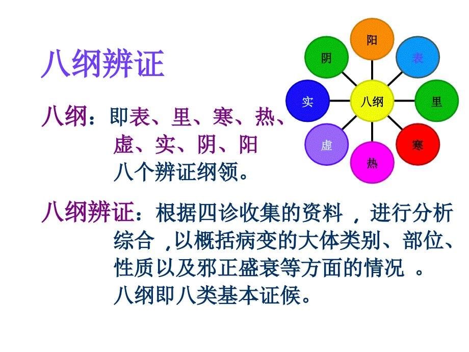 中医护理八纲辨证施护全解ppt课件_第5页