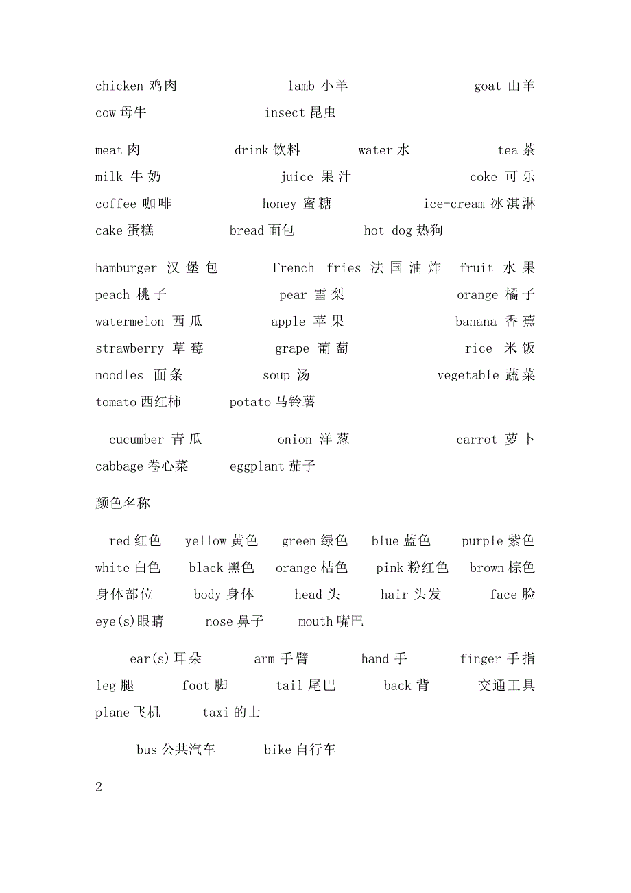 小学英语三至六年级英语单词归纳_第4页