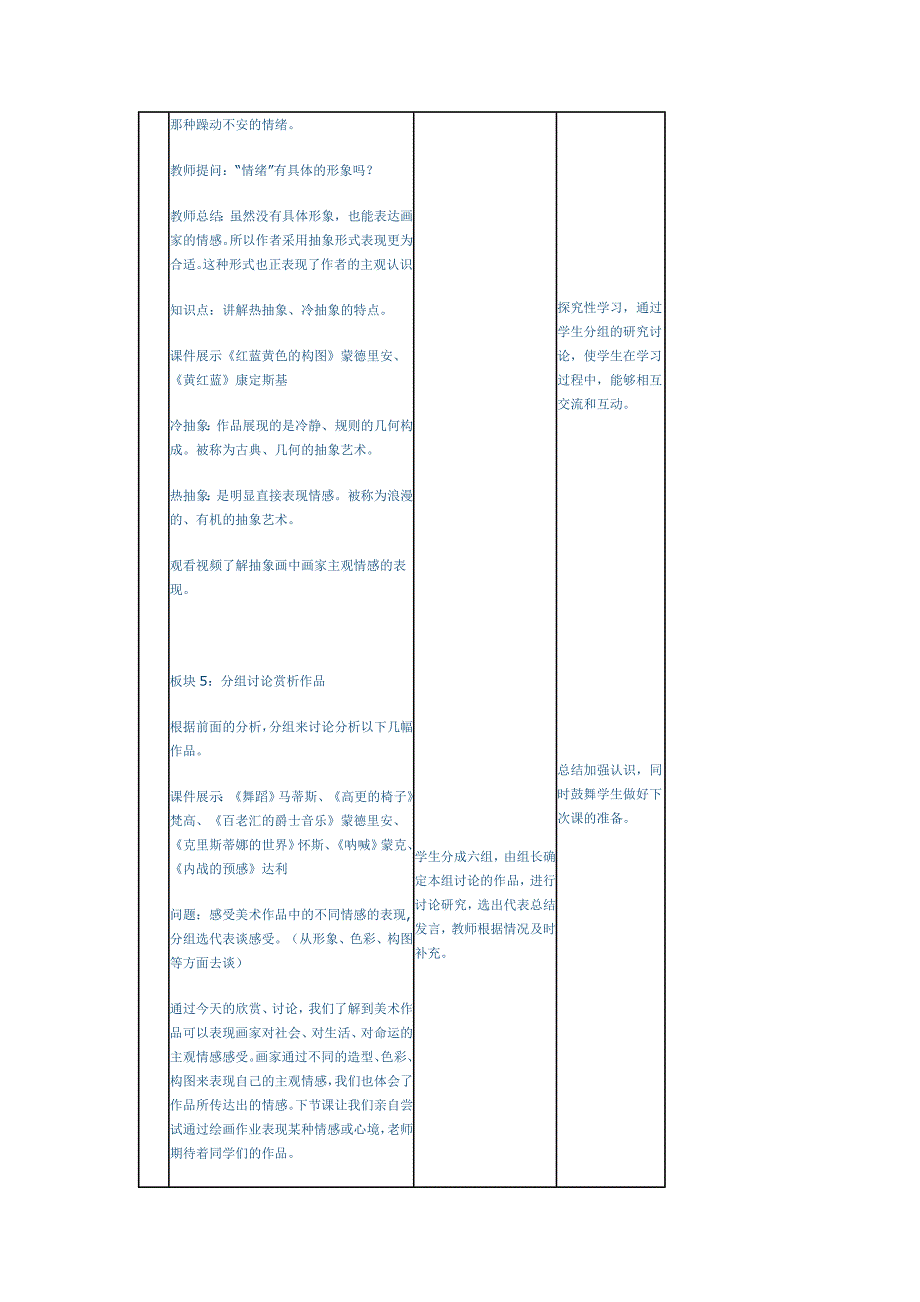 教版八年级第二单元活动三美术可以表现主观情感_第4页