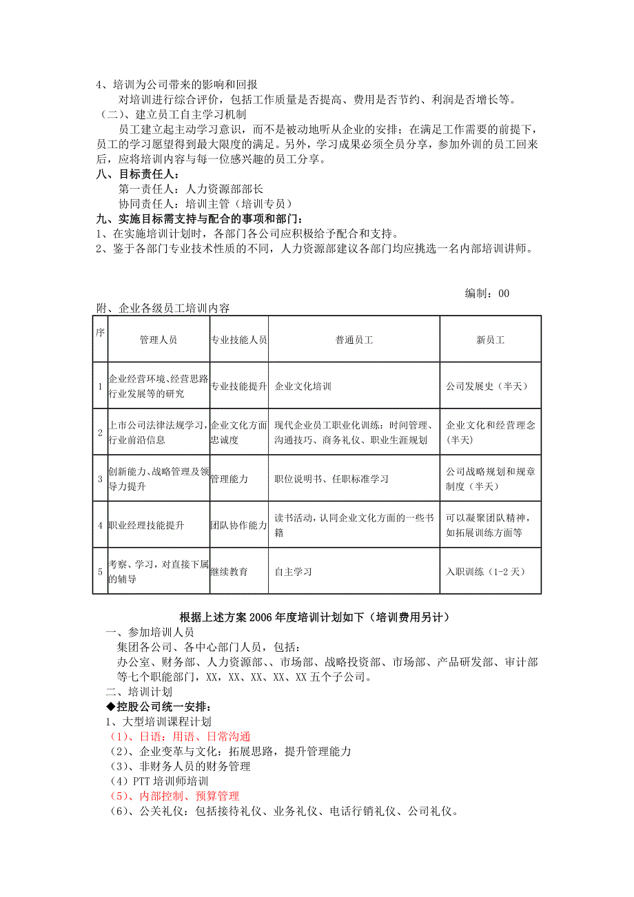 《某集团公司培训计划与方案》_第3页