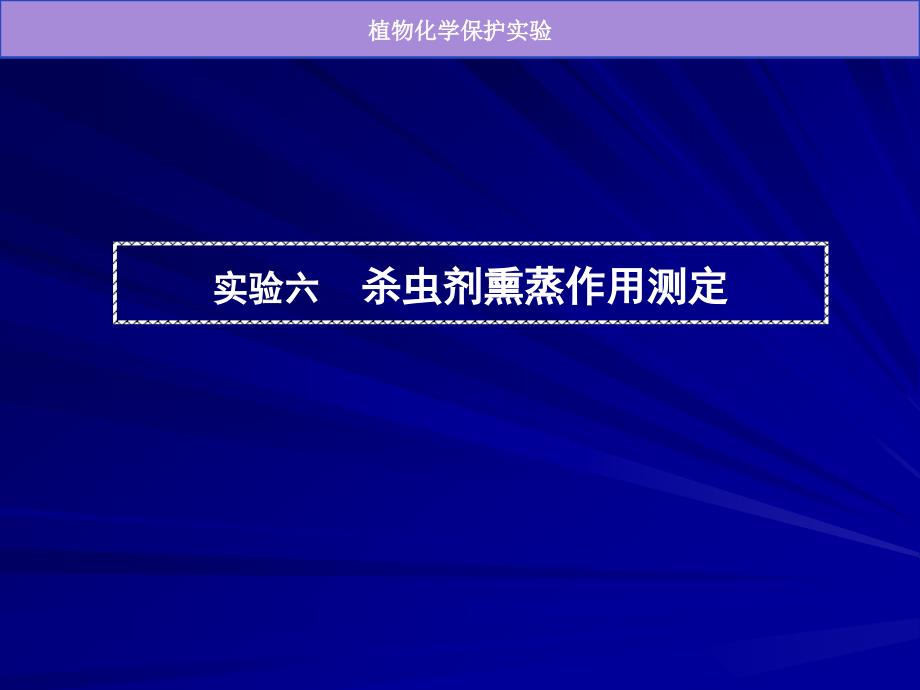 实验六杀虫剂熏蒸作用测定_第1页