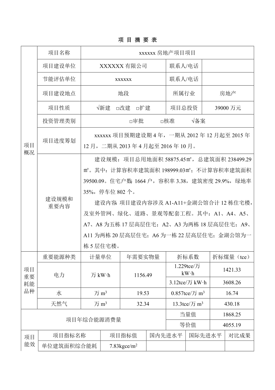 最新房地产节能评估报告书_第2页