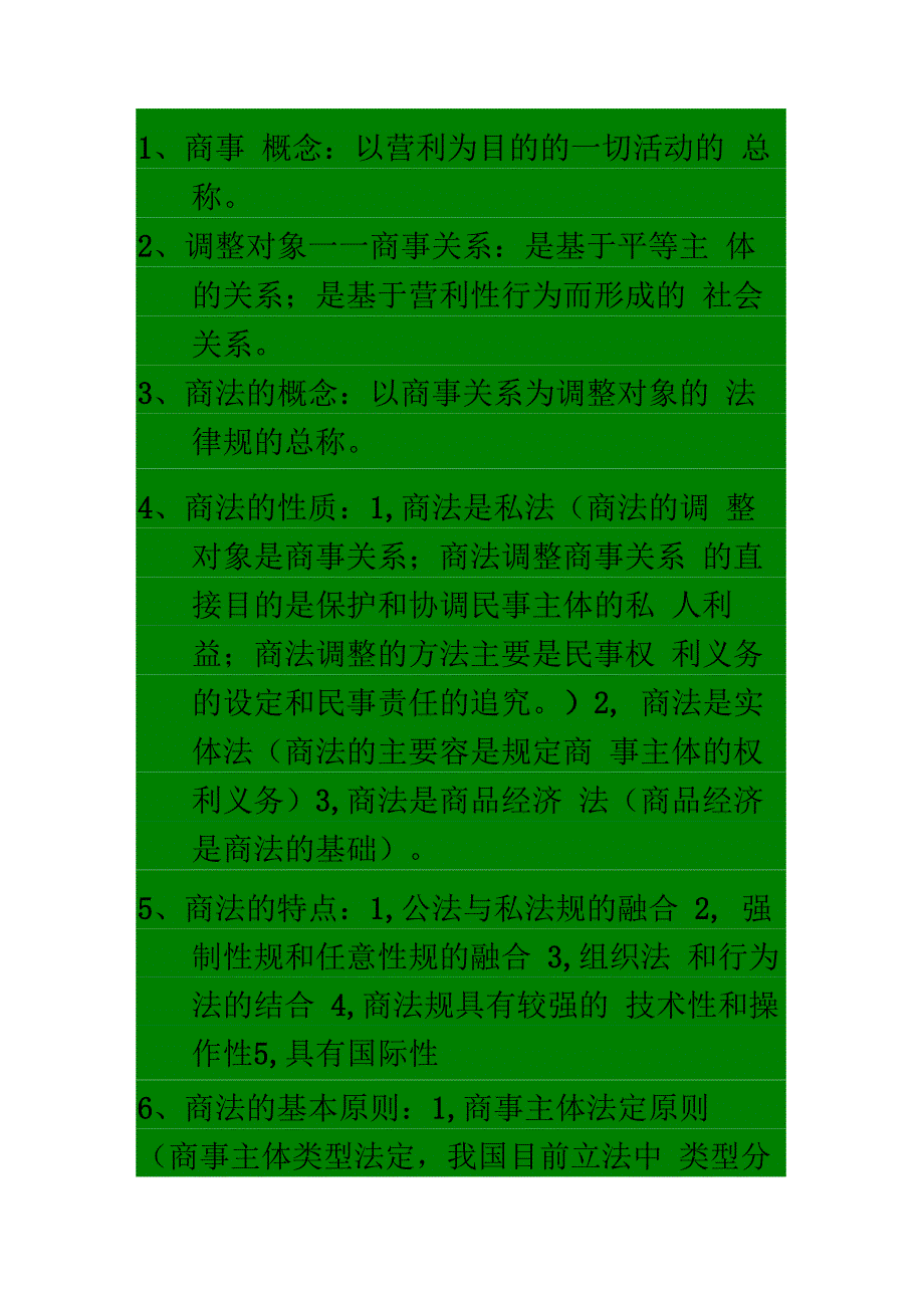 商法考试复习重点_第1页
