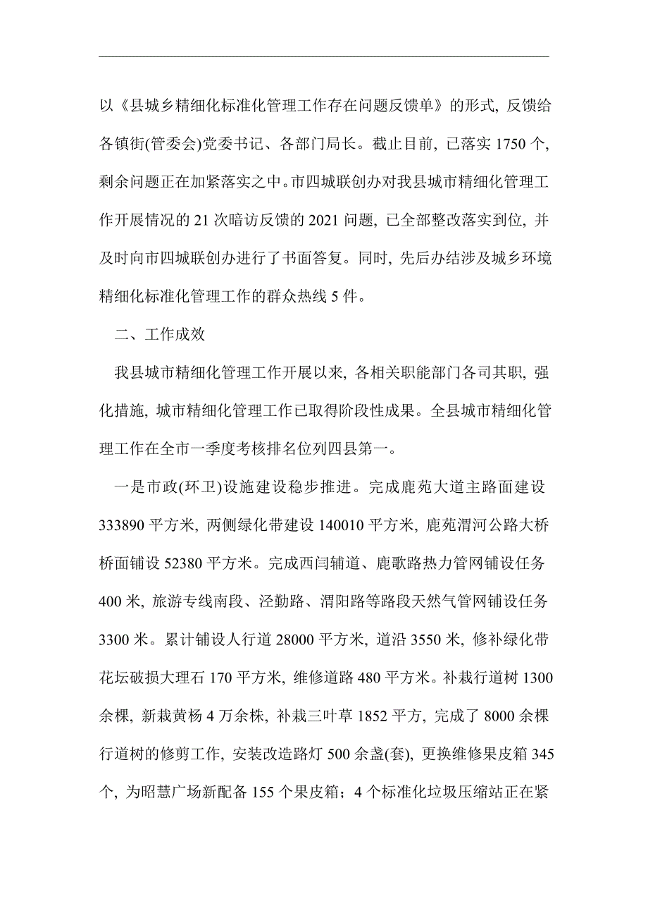 2021年城市精细化管理半年工作总结2篇范文_第4页