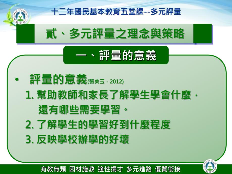 多元评量之设计与实施有教无类因材施教适性扬才多元进路优质衔接课件_第3页