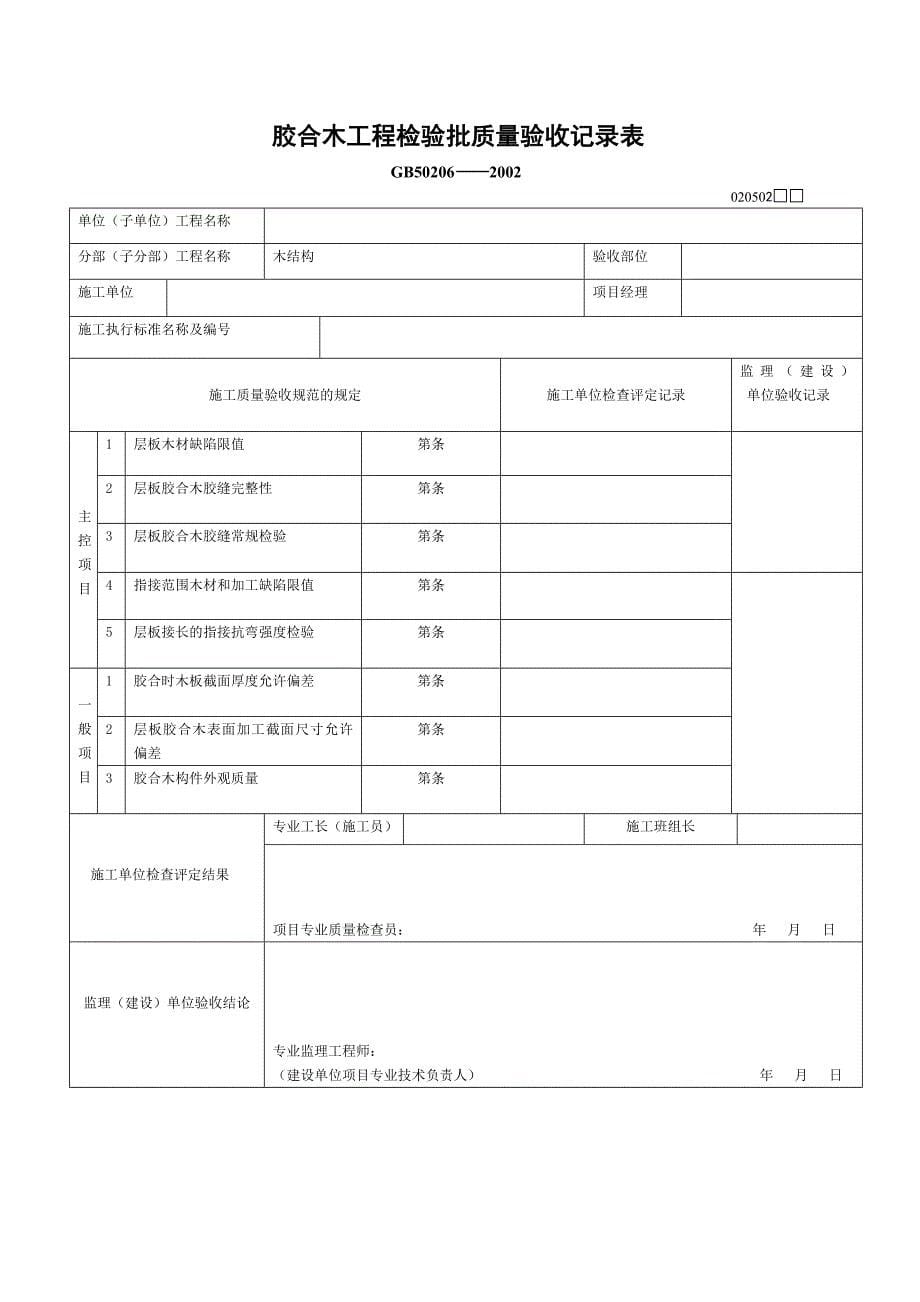 分项工程质量验收记录_第5页