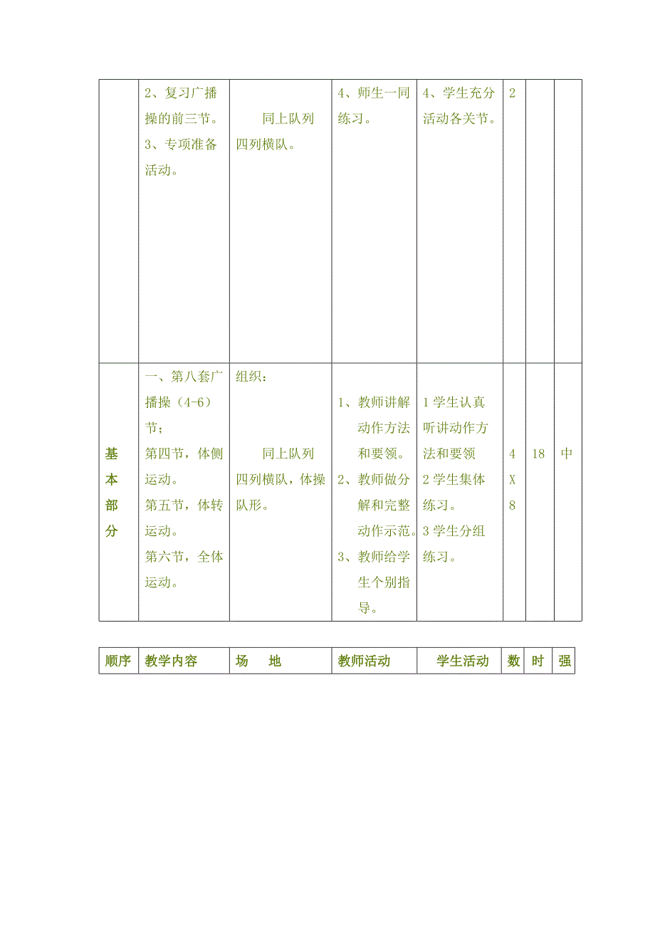 小学二年级体育教案全集之一_第4页