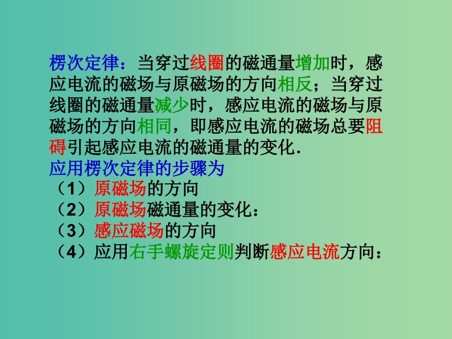 高中物理 第四章 电磁感应导学训练课件 新人教版选修3-2.ppt_第3页