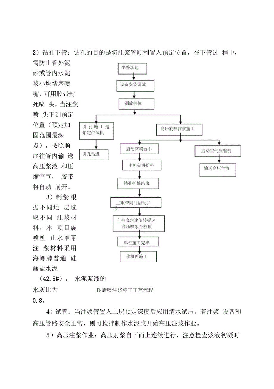 高压旋喷桩止水帷幕施工方案设计_第4页