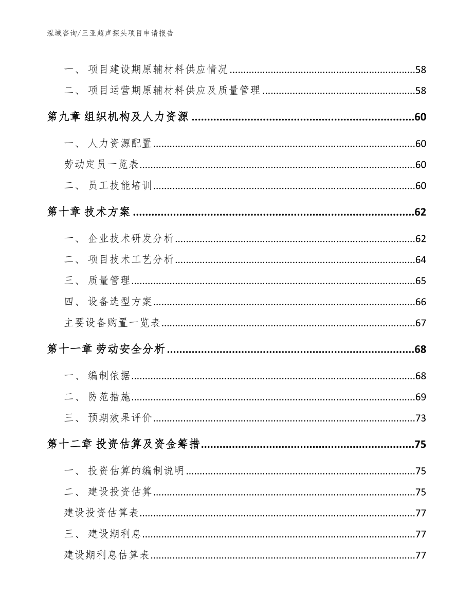 三亚超声探头项目申请报告（参考范文）_第4页