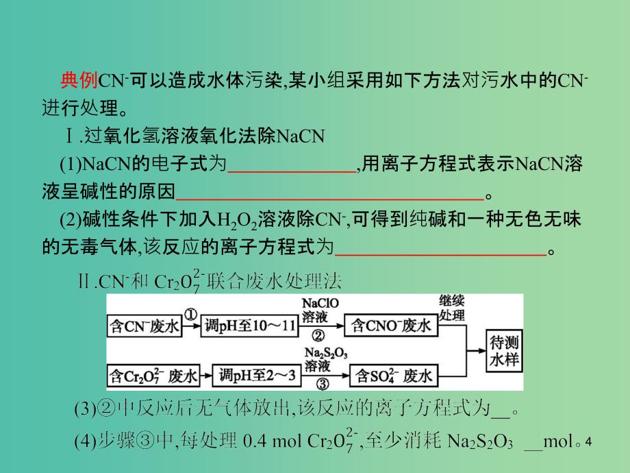 广西2019年高考化学一轮复习 高考热点题型2 信息型氧化还原反应和离子反应综合题课件 新人教版.ppt_第4页