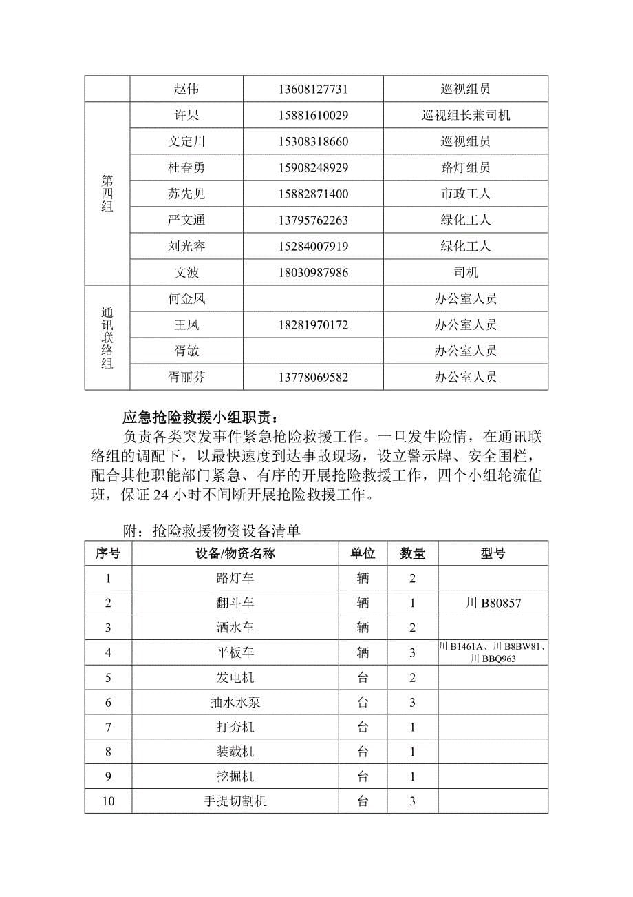 市政应急抢险预案.doc_第5页