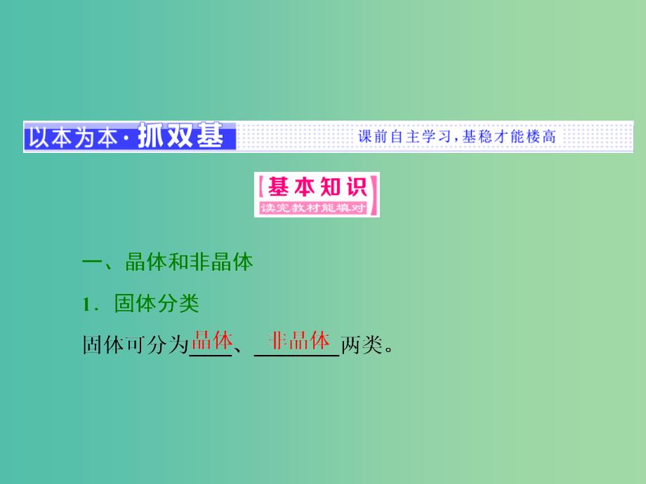 山东省专用2018-2019学年高中物理第九章固体液体和物态变化第12节固体液体课件新人教版选修3 .ppt_第3页